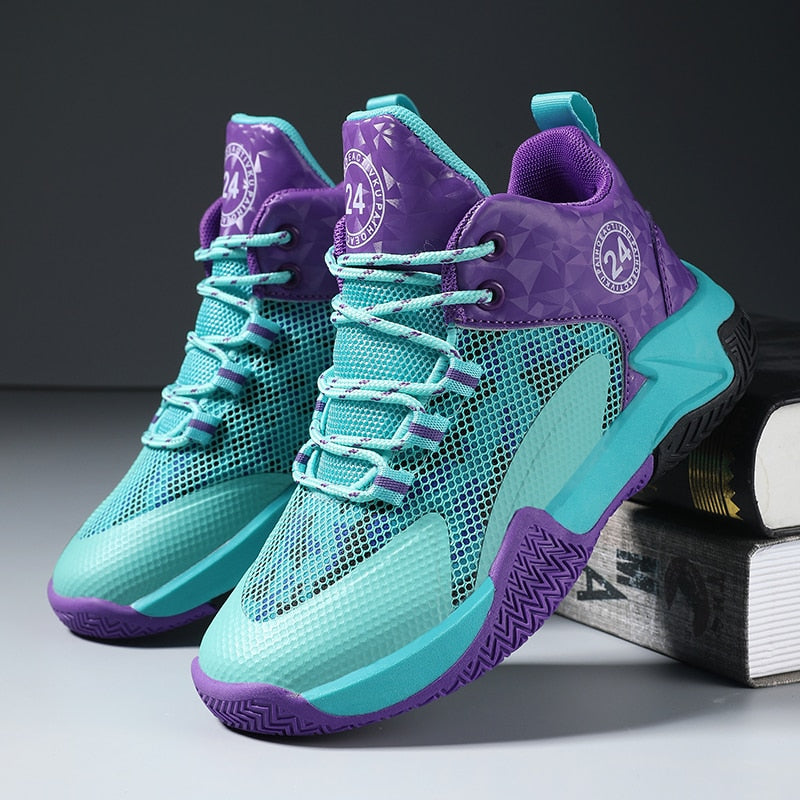 Basketball New Boys Sports Shoes Mesh Breathable Non Slip - GuGuTon