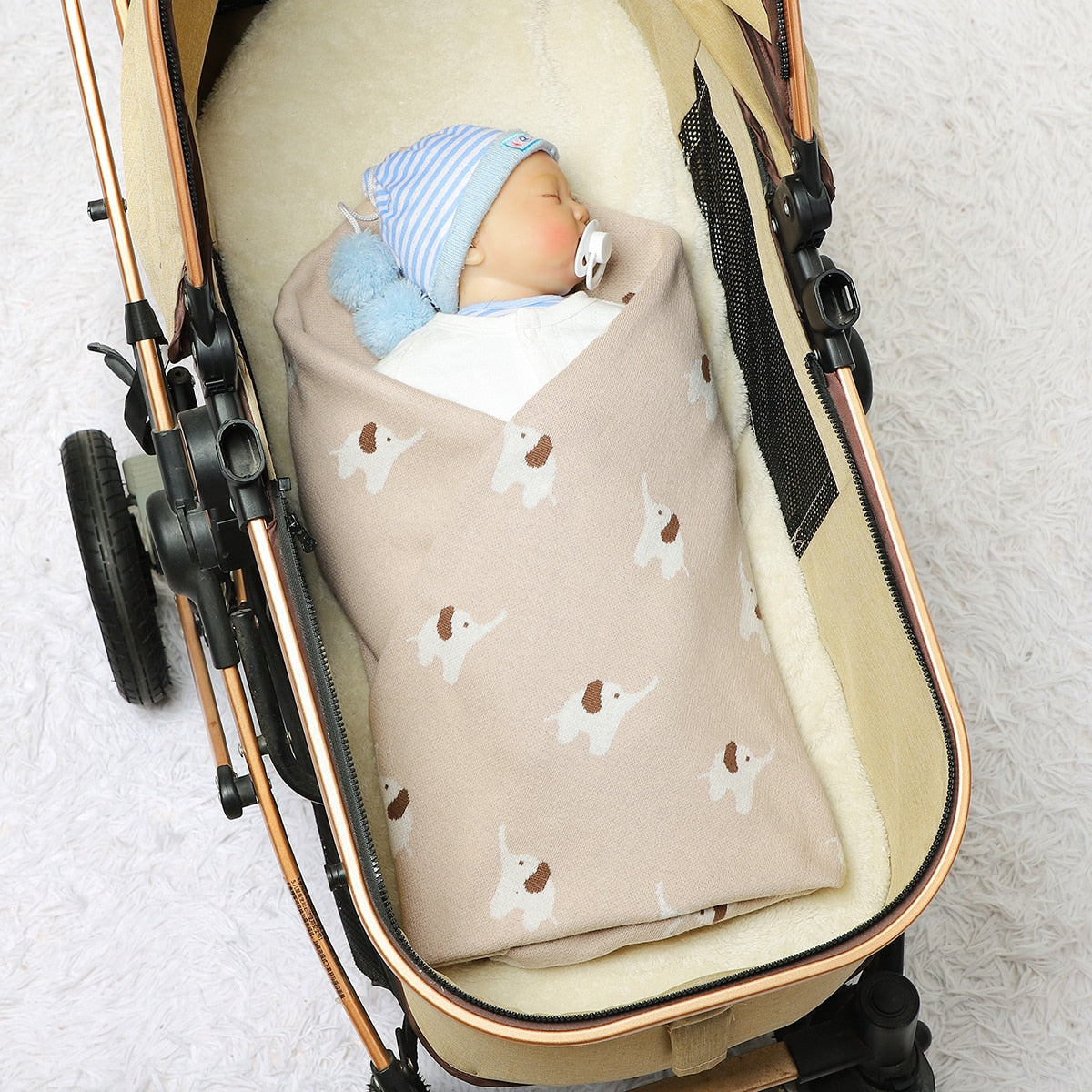 Samuel Infant Baby Bed Blanket Stroller Summer Wrap Towel