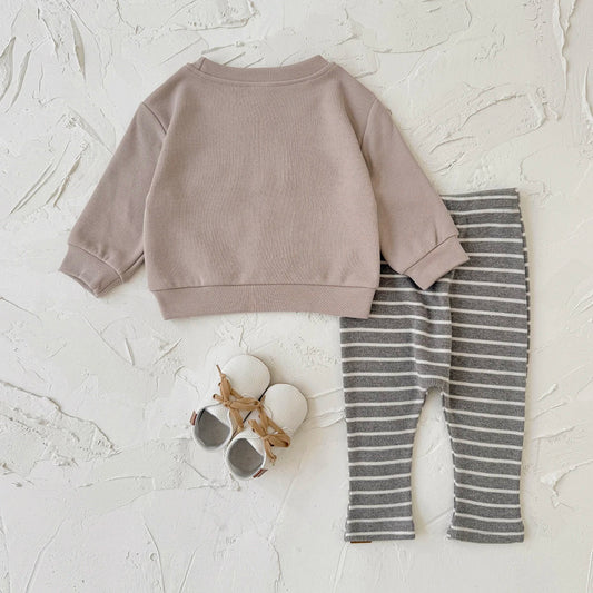 Kingston Organic Cotton Striped Pants Set