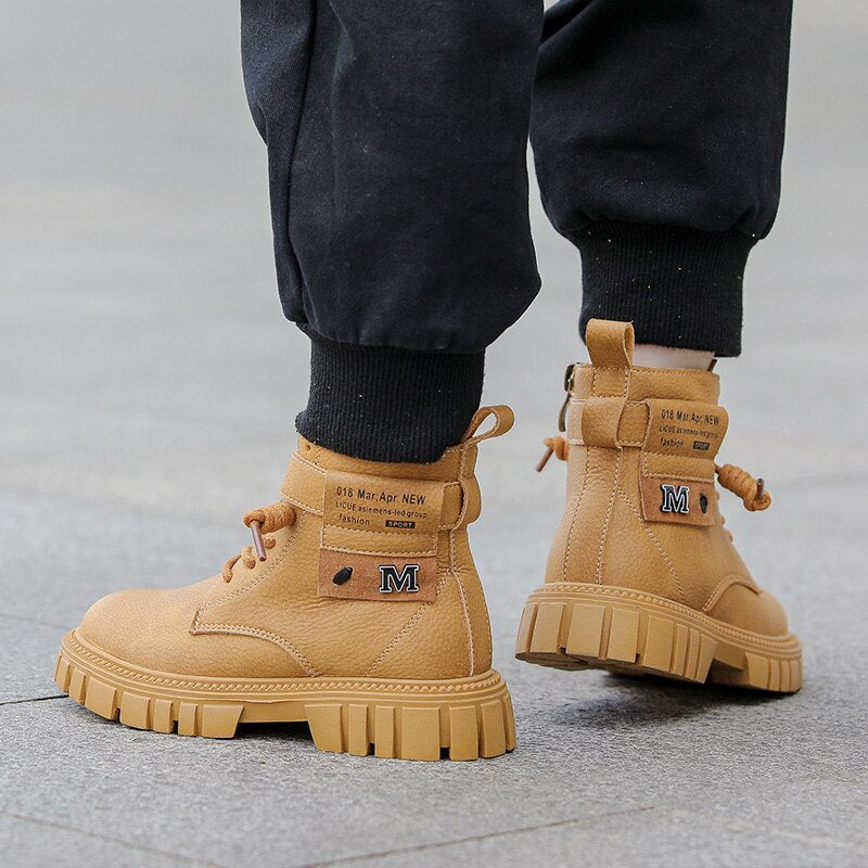 Children Martin Boots, Boys Waterproof Shoes