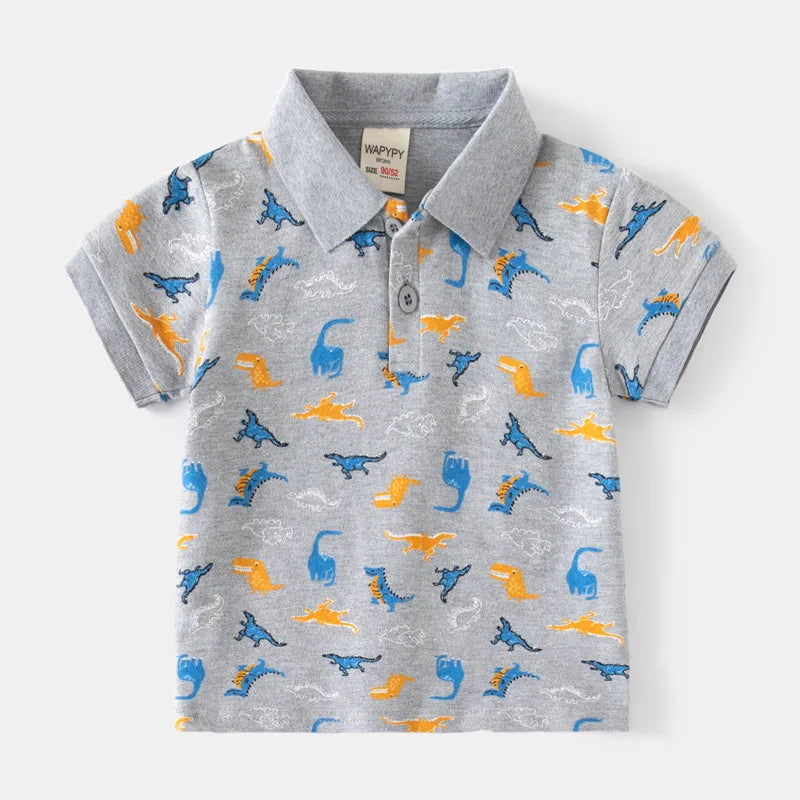 Paolo Turn-down Collar Short Sleeve T-shirt