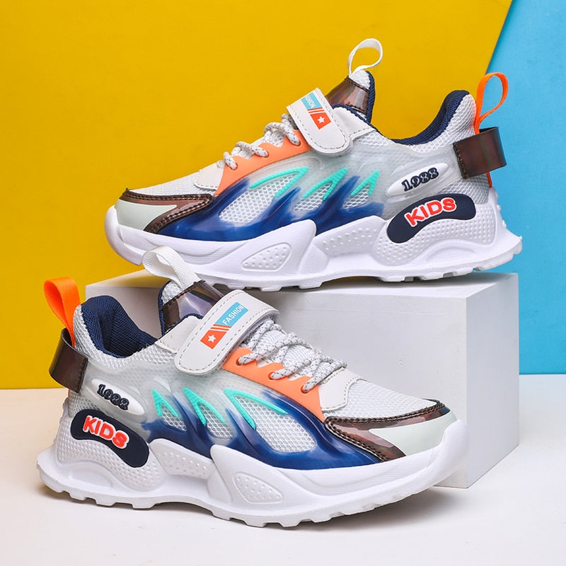 Sports Fashion Boys Mesh Casual Shoes Breathable Sneakers Running - GuGuTon