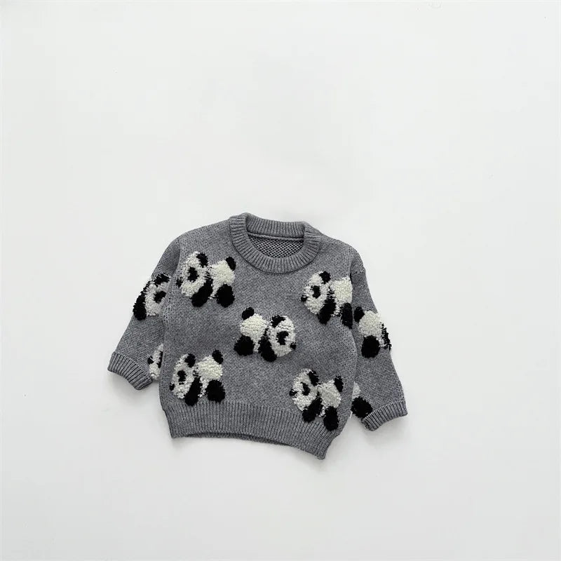 Alonso Panda Embroidered Crewneck Sweater