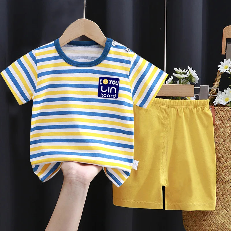Gabriel T-shirt and Shorts Set Pure Cotton Tees
