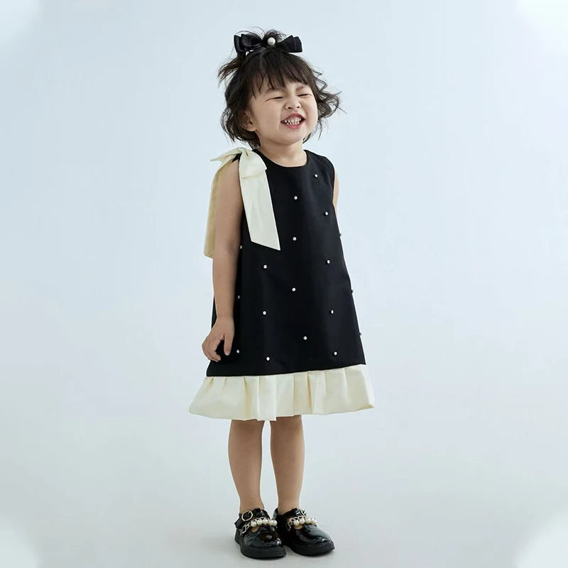 Girls' Dress Summer Wear 2025 New Korean Style Kidsren's Sleeveless Dress Fashionable Loose and Versatile Girl Princess Style