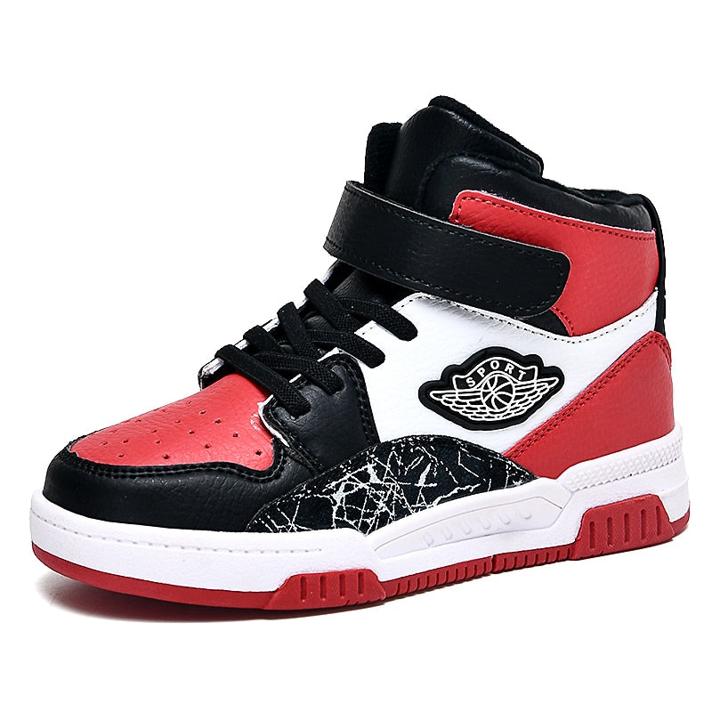 Four Seasons Kids Sneakers Boys Skateboard Shoes High