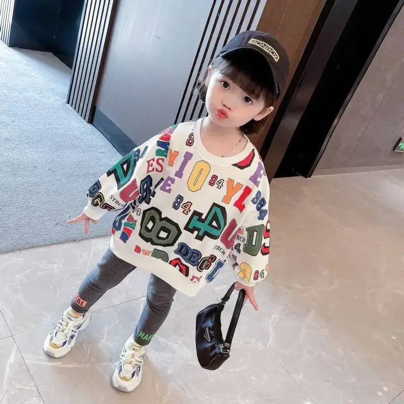 Rafael Cotton Cartoon Print Long Sleeve Sweater