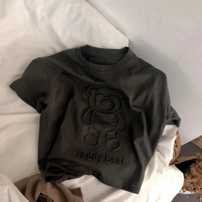 Oliver Cartoon Bear Short Sleeve Tees