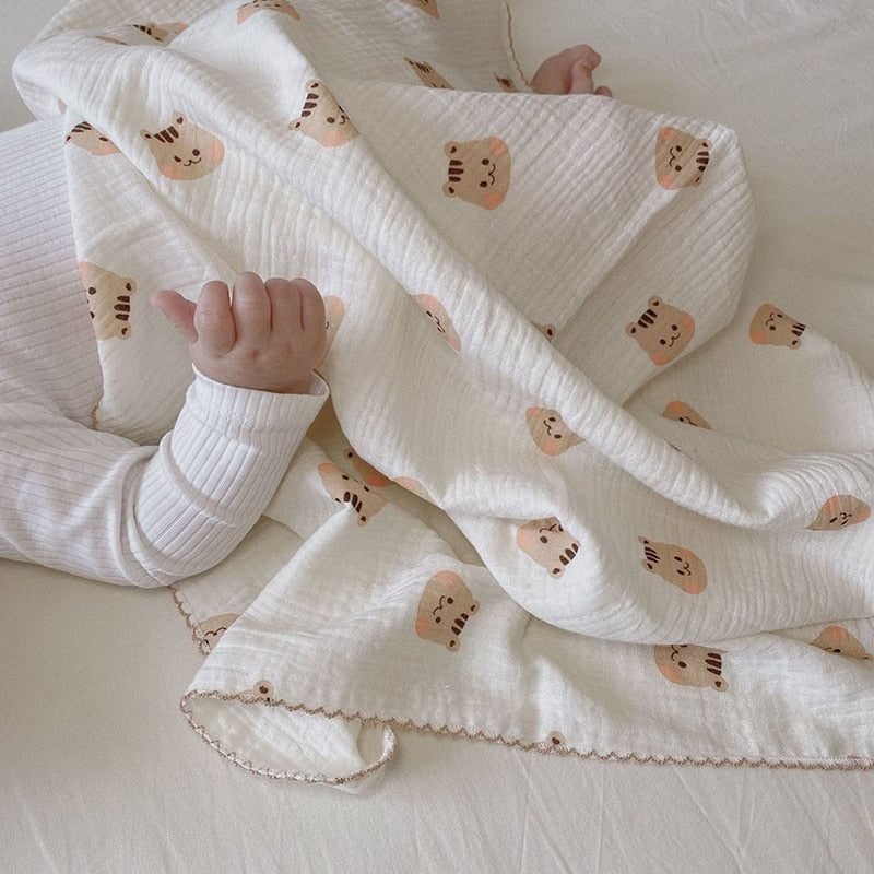 Thomas Thin Printed Cotton Baby Blanket Breathable Baby Blanket