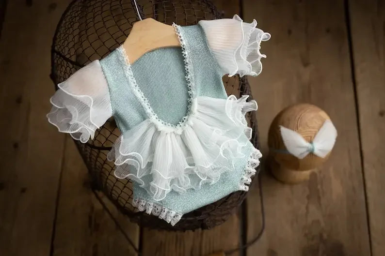 Newborn Photography Props Outfit Baby Girl Dress Romper Baby Fotografia Accessories