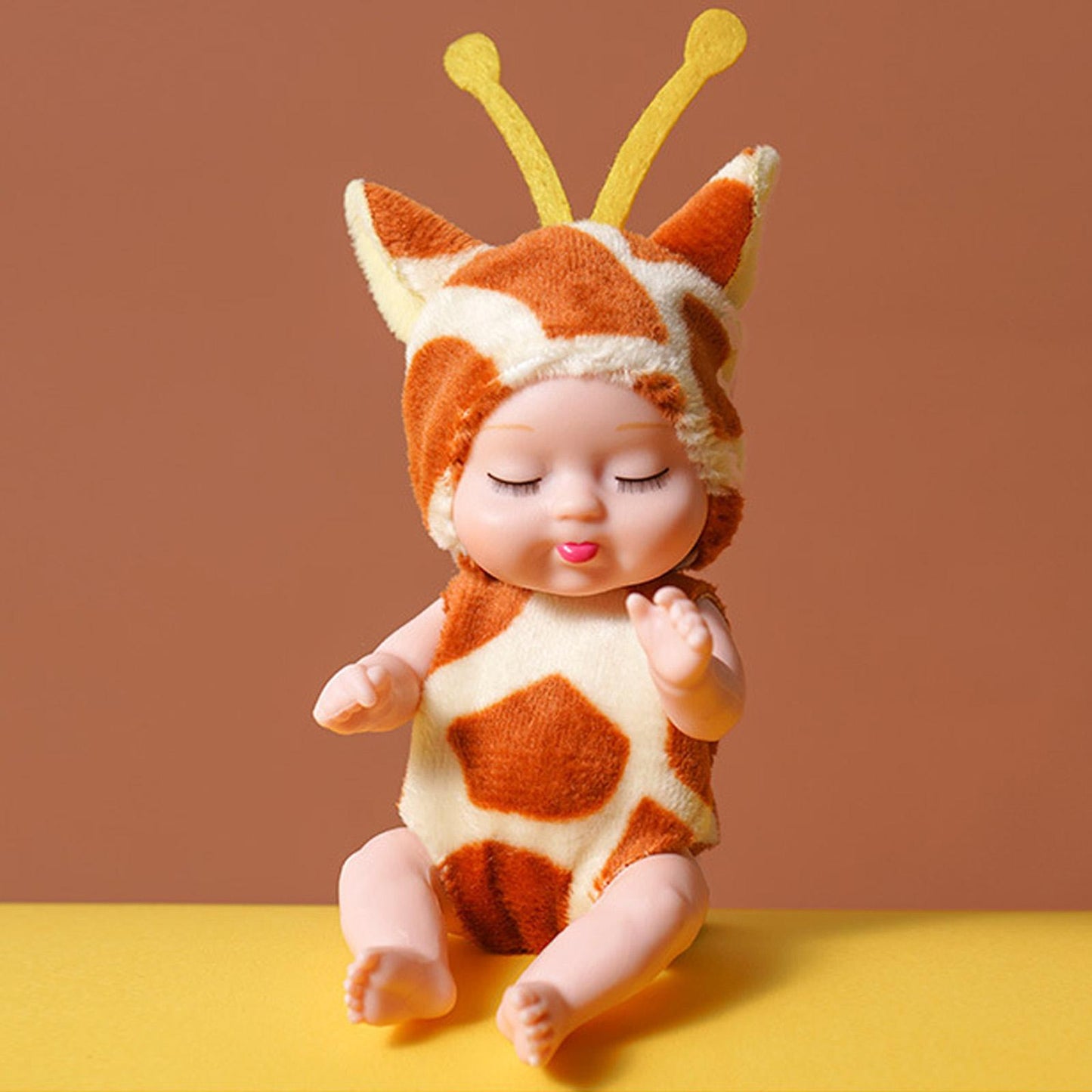Rebirth Sleeping Simulated Moveable Joints Mini Soothe Cute Sleep Baby Dolls - GuGuTon