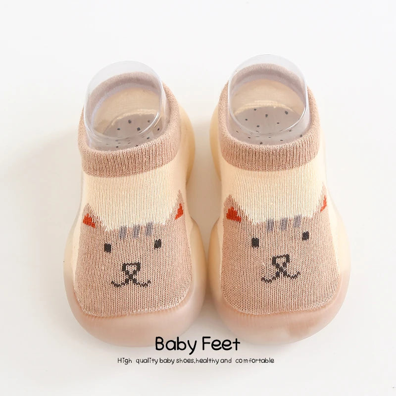 Baby Socks Shoes Boy Girl Fashion Toddler Shoes Anti-Slip Soft Rubber Shoes Animal Style New Arrival Baby First Walker Autumn