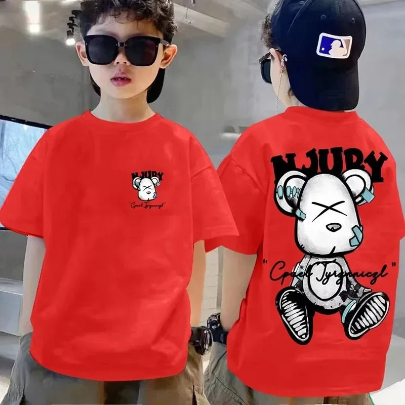 Wascar Print Cartoon Short Sleeve Tees