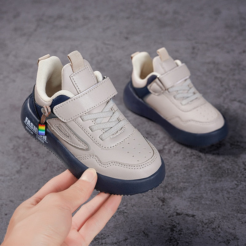 Boys Style Spring Children Shoes PU Leather Waterproof Sports - GuGuTon