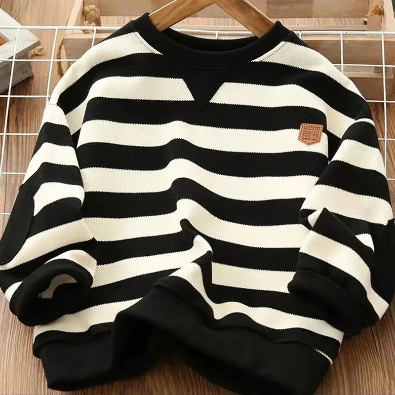 Sandro New Big Boy Stripe Loose Sweater