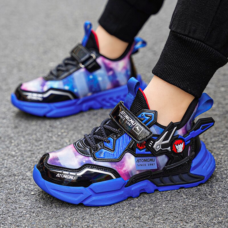 Kids Casual Shoes Boys 5-9y Children Tennis Fashion Cartoon Bling - GuGuTon