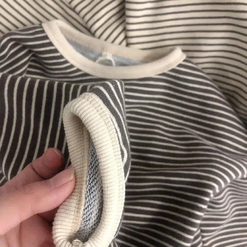 Elijah Long Sleeve T-shirts Striped Tees