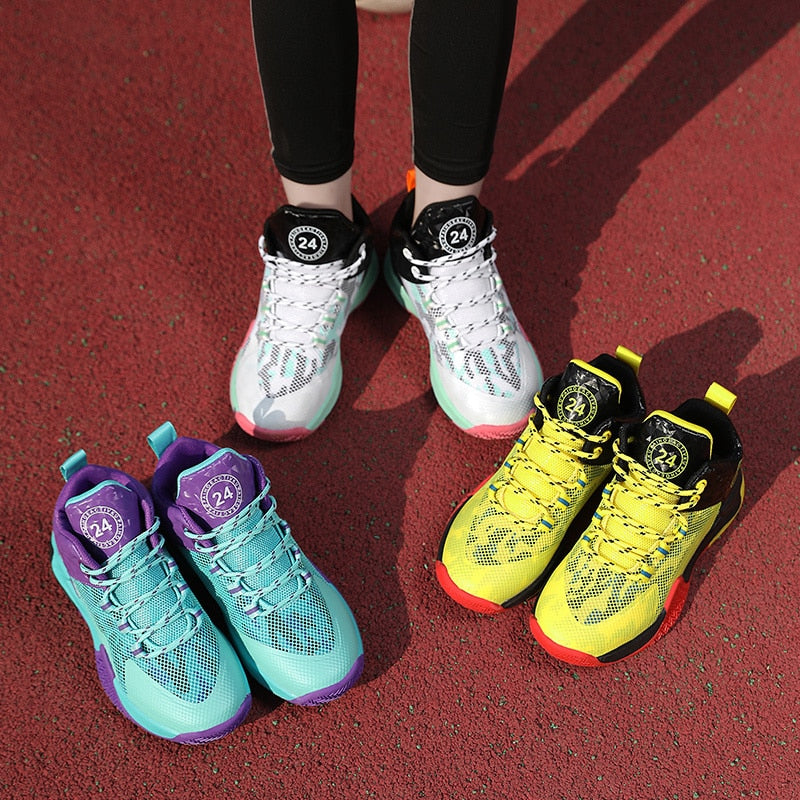 Basketball New Boys Sports Shoes Mesh Breathable Non Slip - GuGuTon