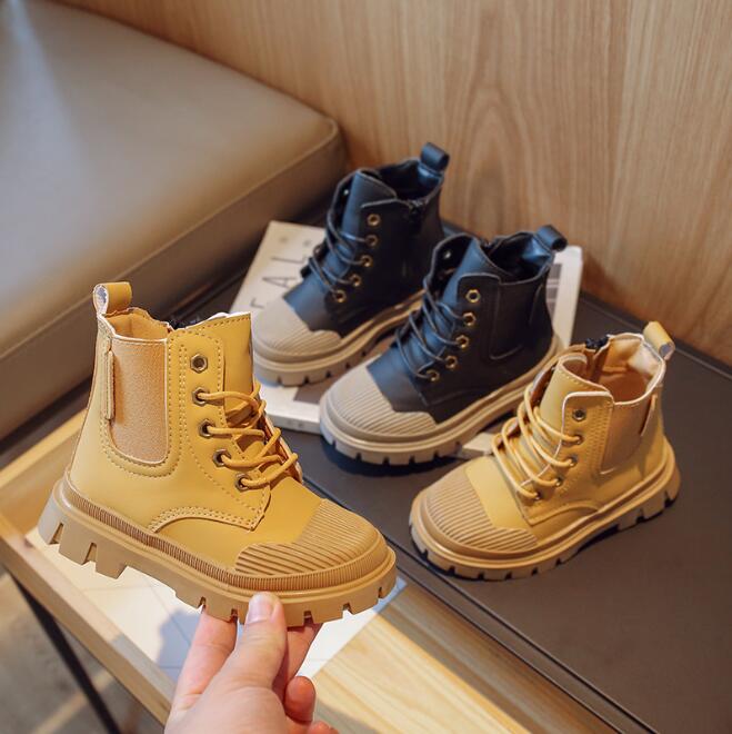 Winter New Children Army Boots Korean Boys Shoes Boots