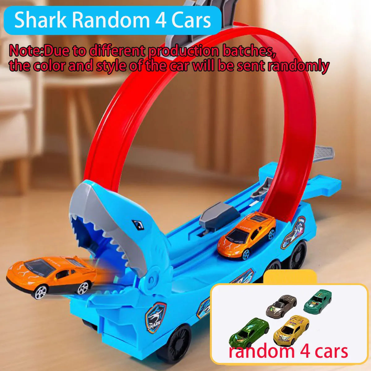 Dinosaur Track Car Sliding Railway Toy Shark DIY Vehicles Educational Toys