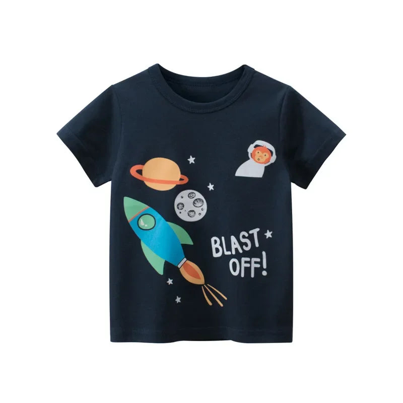 Jareb Short Sleeve Graffiti Print Tees
