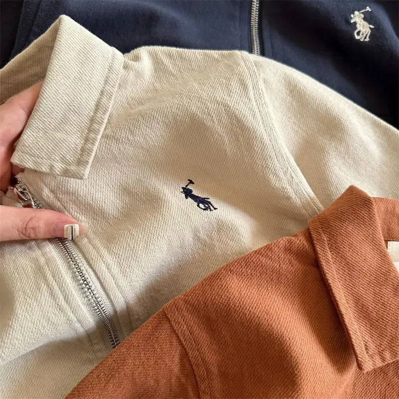 Ivan Japanese Embroidered Flip Collar Sweater