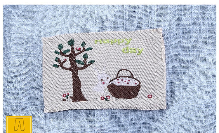 Solid Color Children Trousers Cotton Linen Elastic Waist Kids Clothing