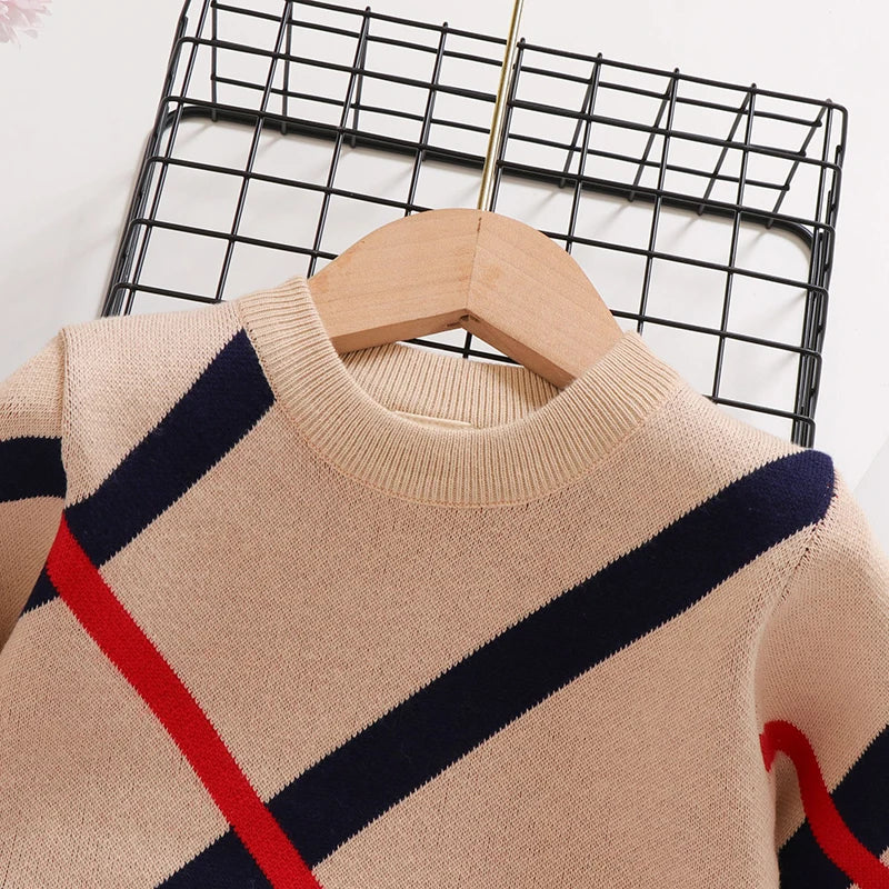 Ramiro Double Layer Cotton Stripe Sweater