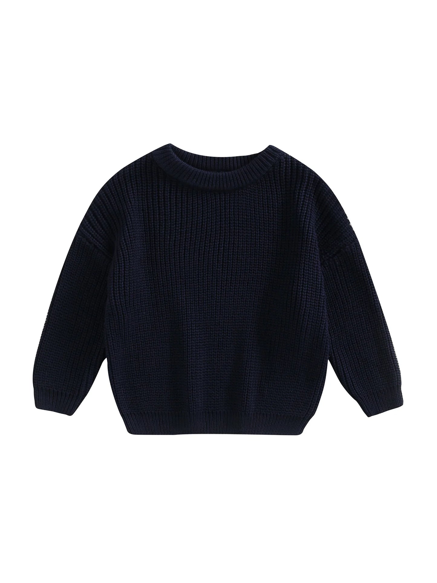 Fernando Solid Loose Knitted Pullover Sweater