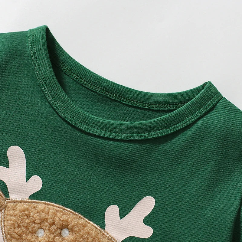 Roque Cute Deers Applique Tees