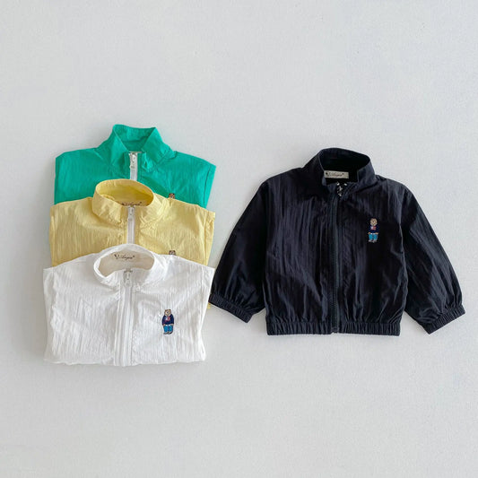 Sara Summer Cartoon Bear Girl Jacket Baby Embroidery - GuGuTon baby store - Baby Fashion - Toddlers Outfits - Babies Outfits - Toddler Clothes - Kids Clothing - Newborn Clothes - Newborn Wear - Kids Wear - Trending Clothes - Trending Outfits - Fall Fashion - Winter Fashion - Girls Clothes - Boys Clothes - Babies Wear - Kids Accessories - KidsWear - Summer Clothes - Summer Fashion - Summer Trend - Falls Sweaters - Tops - Bottom - Jeans - Blouse - Dresses - Newborn Dresses - Toys