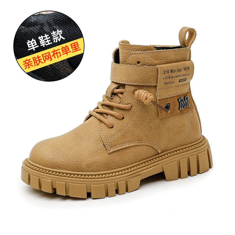 Children Martin Boots, Boys Waterproof Shoes