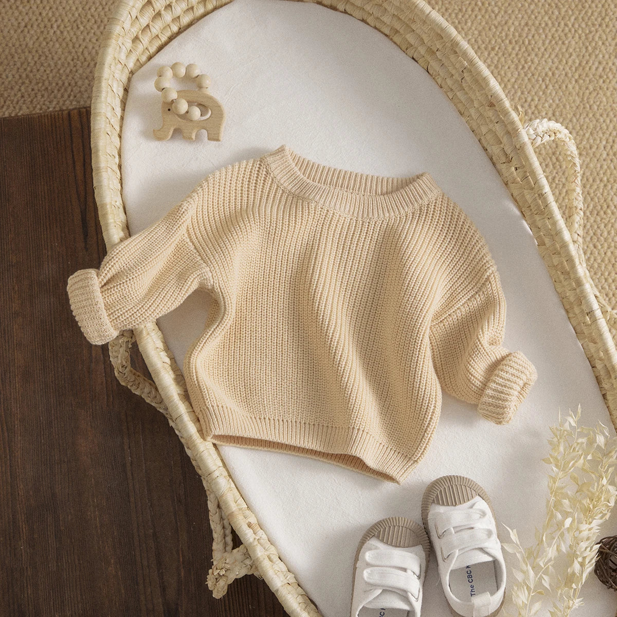 Israel Soft Long Sleeve Baby Pullover Sweater
