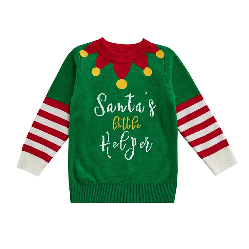 Cesar Round Neck Christmas Jacquard Sweater