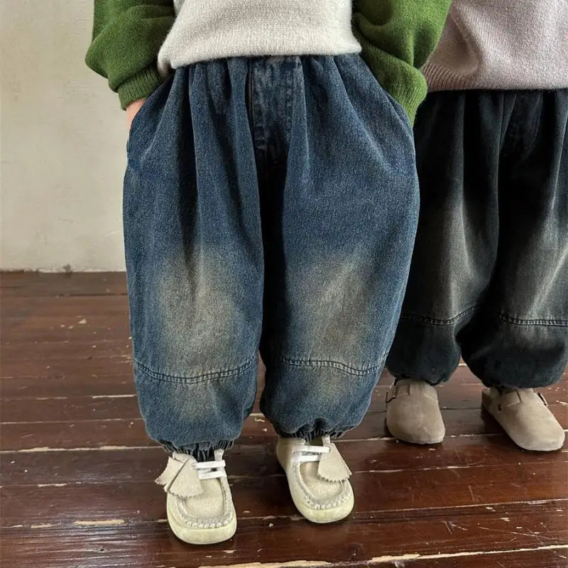 Manuel Boy Toddler Wear Denim Wide Legged Trousers