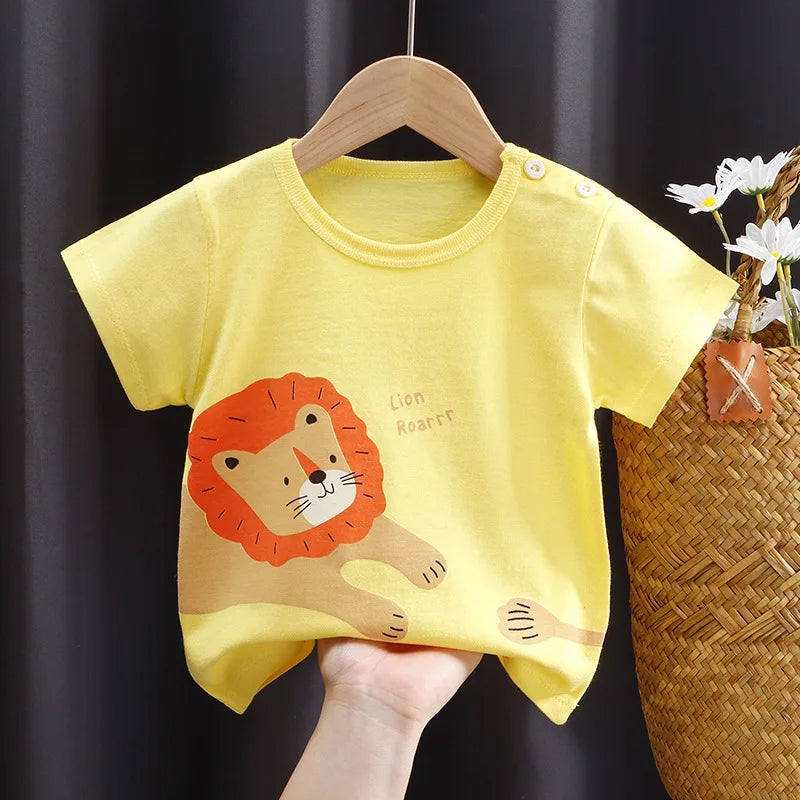 Gael Short Sleeve Cartoon Print Tees