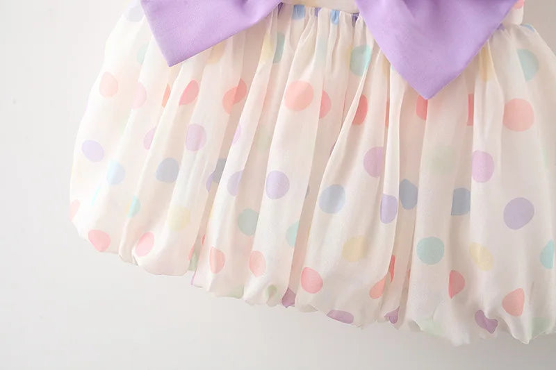Baby And Girls' Dress Summer New Colorful Spot Girls' Dress