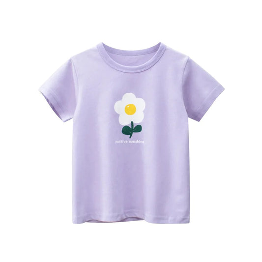 Alma Clothes Summer Cotton T Shirt Sleeve Infant Top Cartoon Flower - GuGuTon baby store - Baby Fashion - Toddlers Outfits - Babies Outfits - Toddler Clothes - Kids Clothing - Newborn Clothes - Newborn Wear - Kids Wear - Trending Clothes - Trending Outfits - Fall Fashion - Winter Fashion - Girls Clothes - Boys Clothes - Babies Wear - Kids Accessories - KidsWear - Summer Clothes - Summer Fashion - Summer Trend - Falls Sweaters - Tops - Bottom - Jeans - Blouse - Dresses - Newborn Dresses - Toys