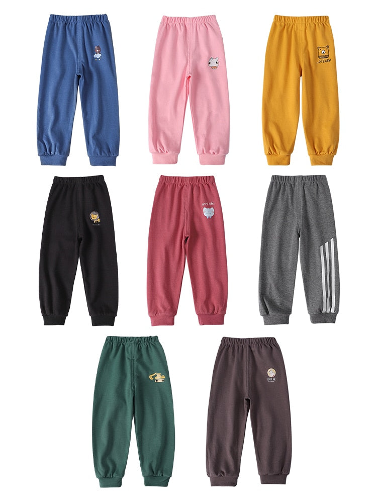 Casual Cotton Soft Color Loose Bloomer Comfortable Length Trousers