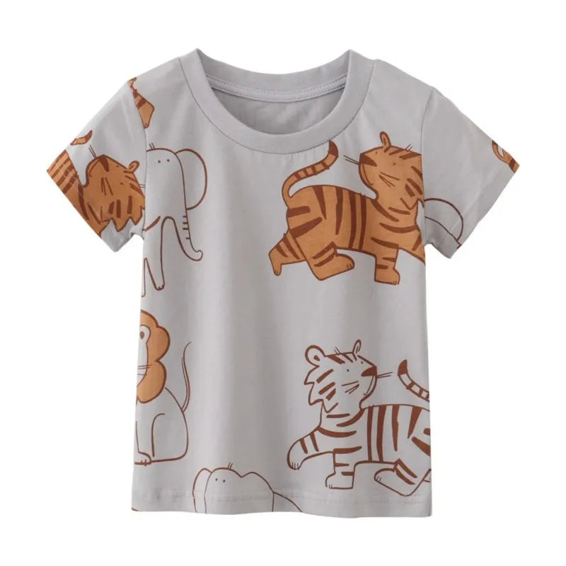Richard Cartoon Printed Short Sleeve Tees