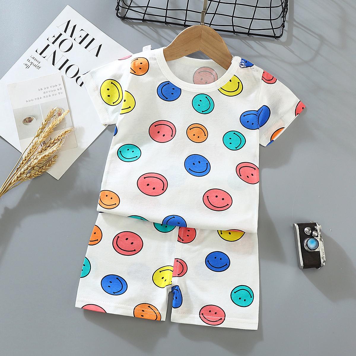 Steven Boys cartoon t-shirt and shorts set - GuGuTon