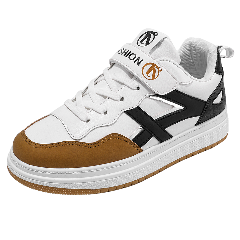 Board Shoes Boys Fashion Sneaker Casual Versatile Soft Sole White - GuGuTon
