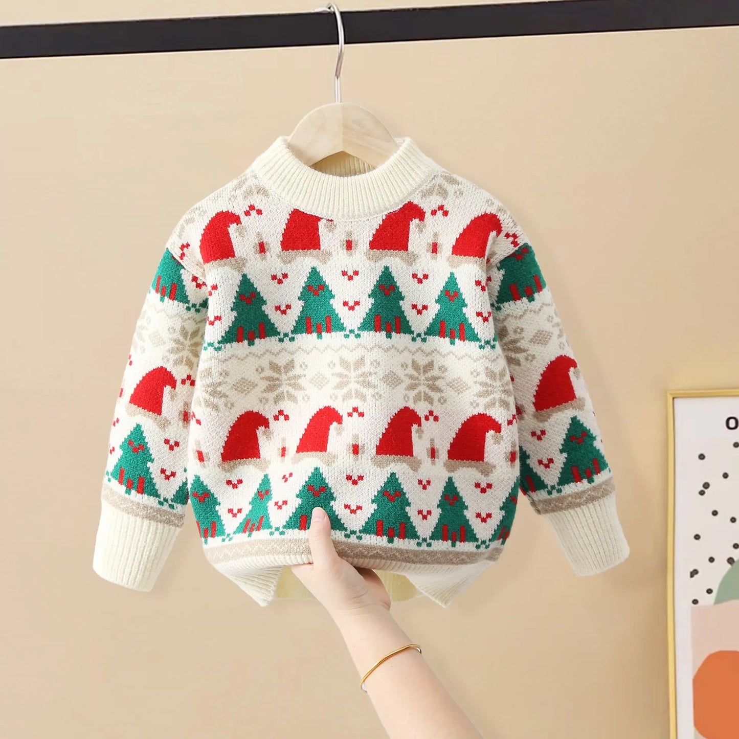 Rey Parenting Boy New Tree Winter Sweater