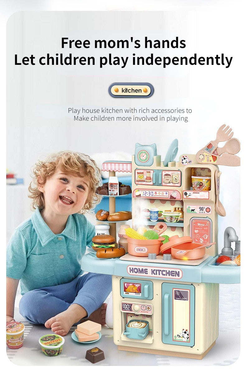 Large Children Simulation Kitchen Toy Lampligh Sound Effect - GuGuTon