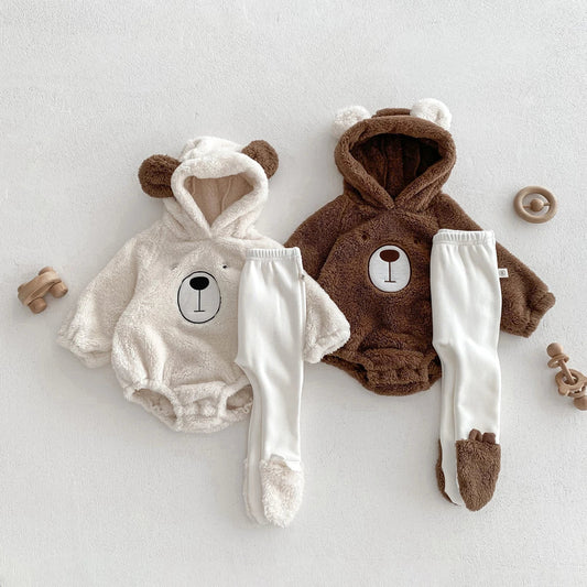 Teddy Bear Cozy Hooded Outfit