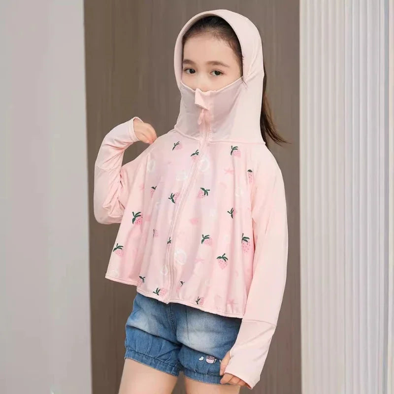 Raineris Girls Floral Print Thin Summer Jackets