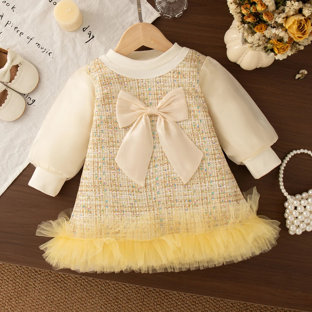 Luna Autumn Infant Baby Wedding Party Dress