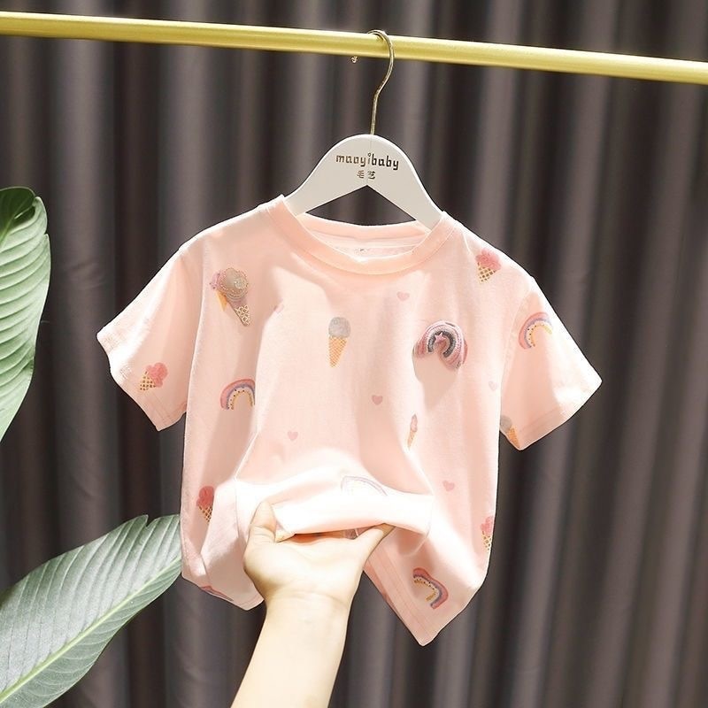 Rosina Girls T-shirt Baby sleeved Cotton