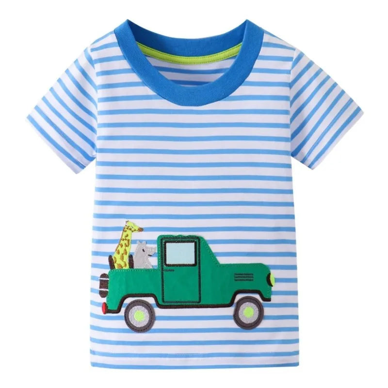 Richard Cartoon Printed Short Sleeve Tees