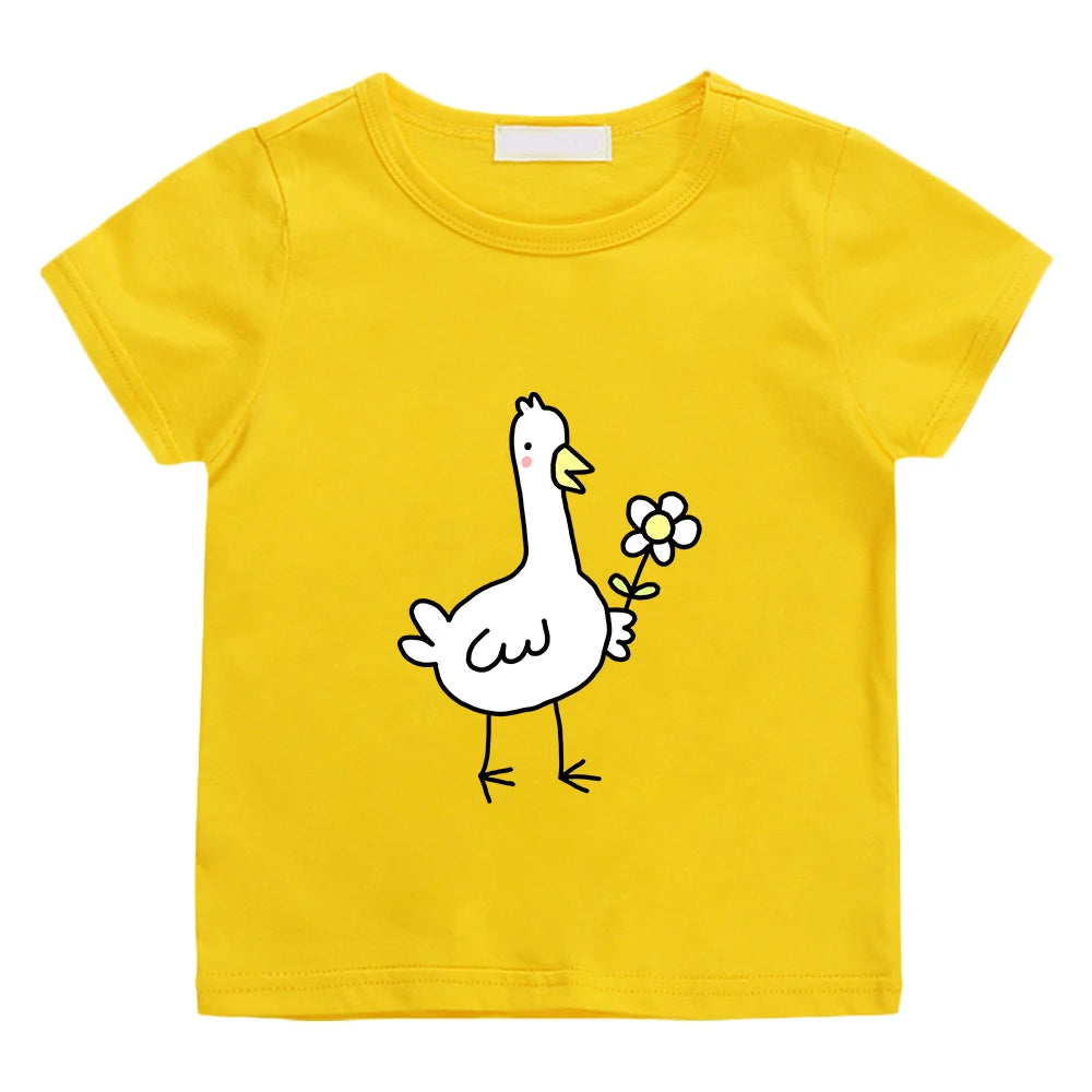 Keytel Short Sleeve Boys an Kawaii Print Tees